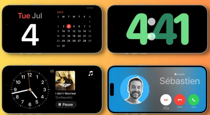 信宜苹果手机维修分享iOS17横屏充电待机显示有什么好处 