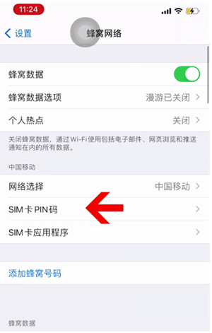 信宜苹果14维修网分享如何给iPhone14的SIM卡设置密码 