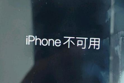 信宜苹果服务网点分享锁屏界面显示“iPhone 不可用”如何解决 