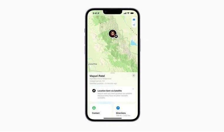 信宜苹果14维修分享iPhone14系列中 FindMy功能通过卫星分享位置方法教程 